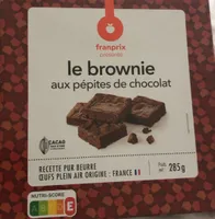 Le brownie aux pepites de chocolat