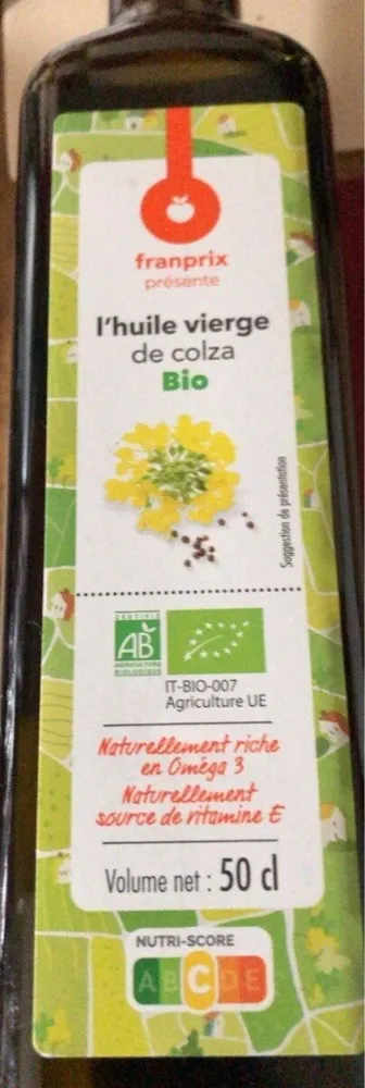 Huile de colza bio
