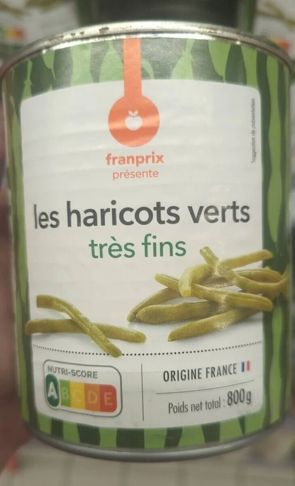 Les haricots verts très fins