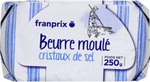beurre moulé cristaux sel