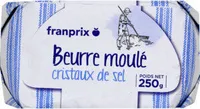 beurre moulé cristaux sel