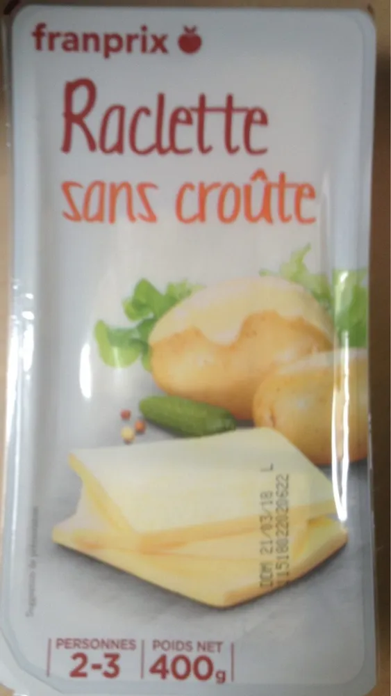 Franprix fromage à raclette sans croûte