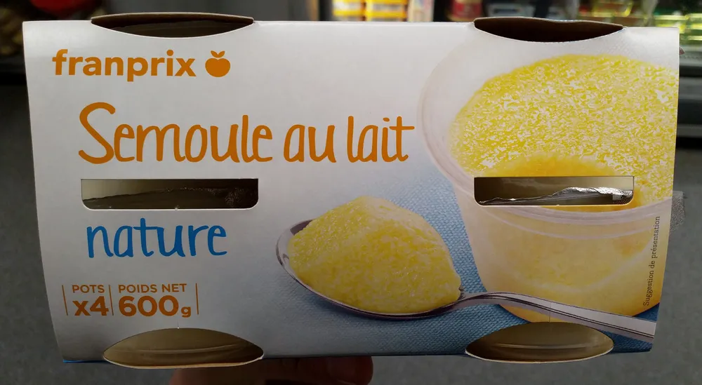 semoule lait nature