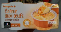 Crème aux oeufs saveur vanille