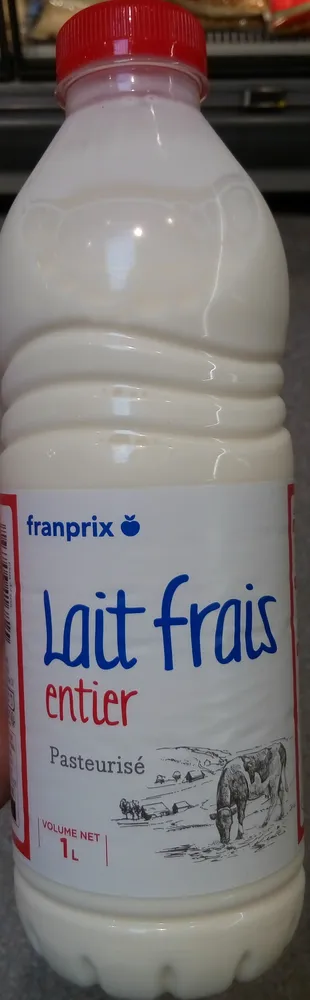 Lait frais entier pasteurisé