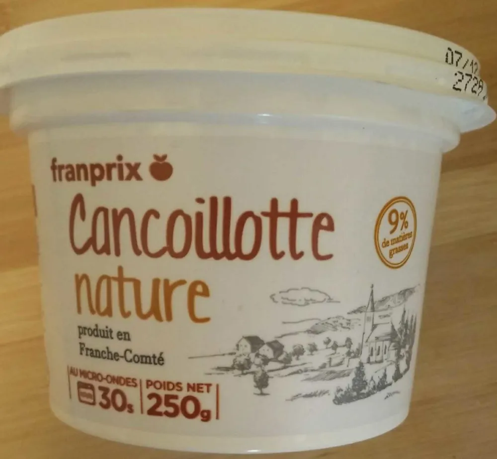 Cancoillotte nature (9 % MG)