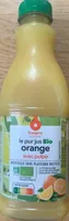 Le pur jus bio orange avec pulpe
