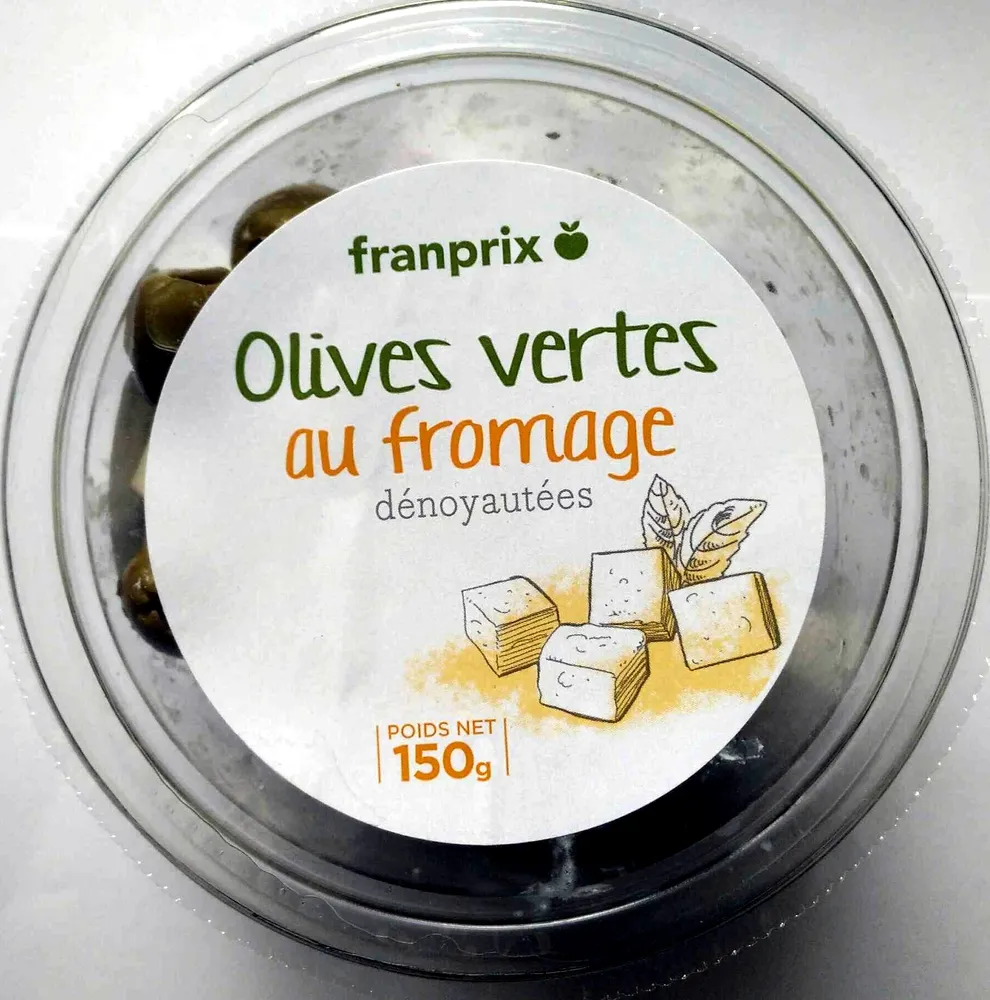 Olives vertes au fromage dénoyautées