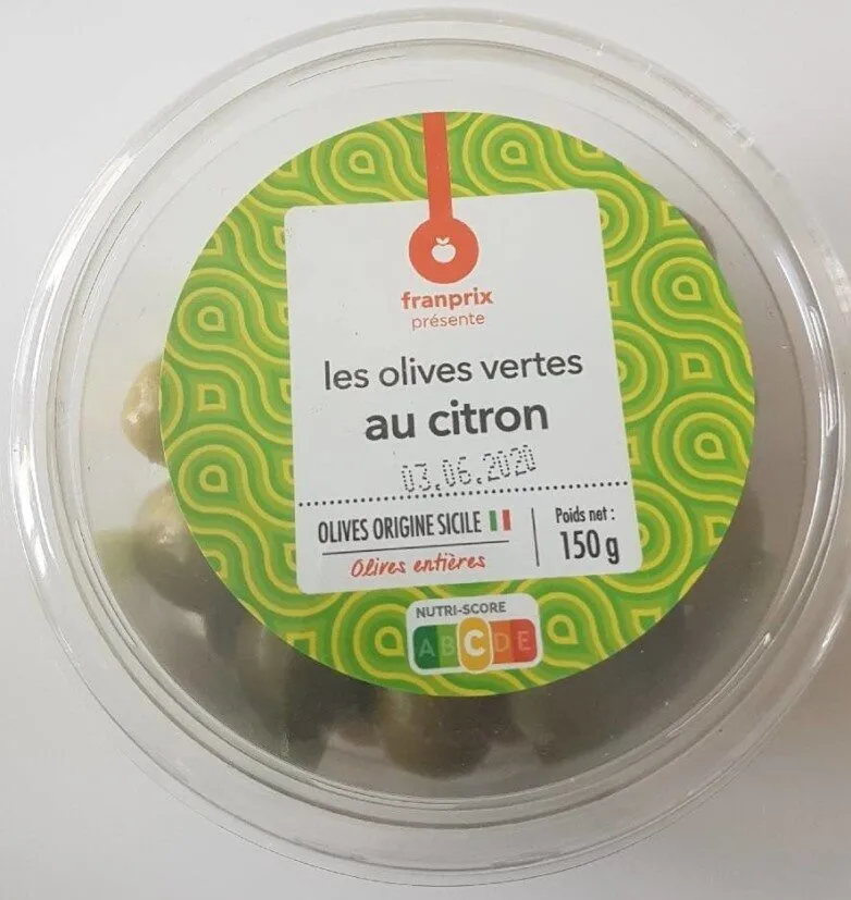 Les olives vertes au citron