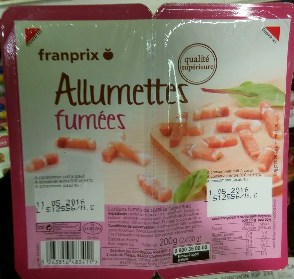 Allumettes fumées