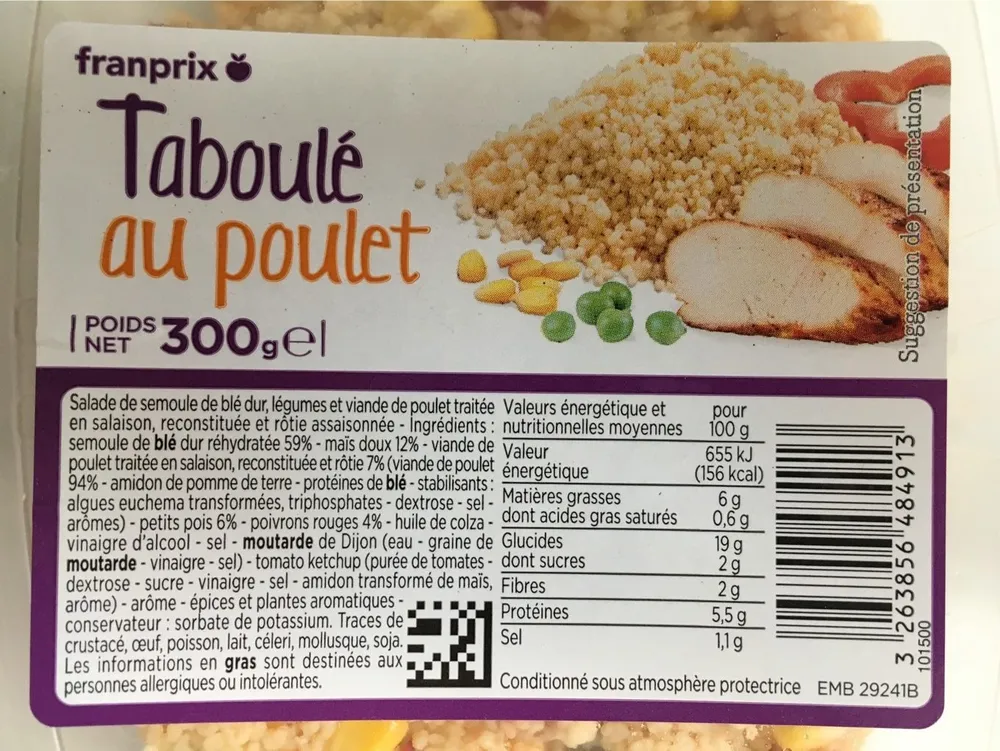 Taboulé au poulet