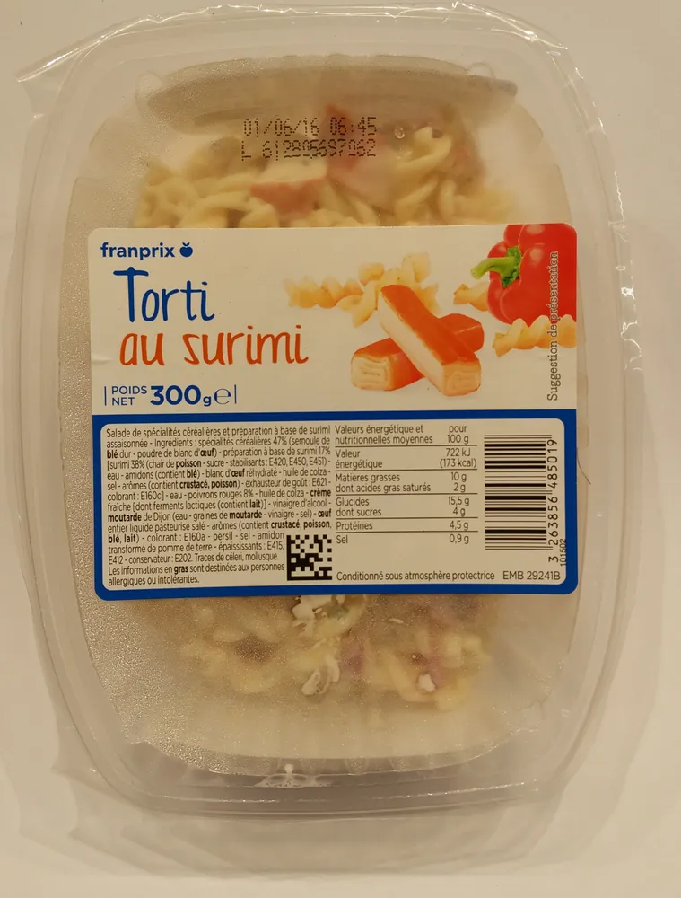 Torti au surimi