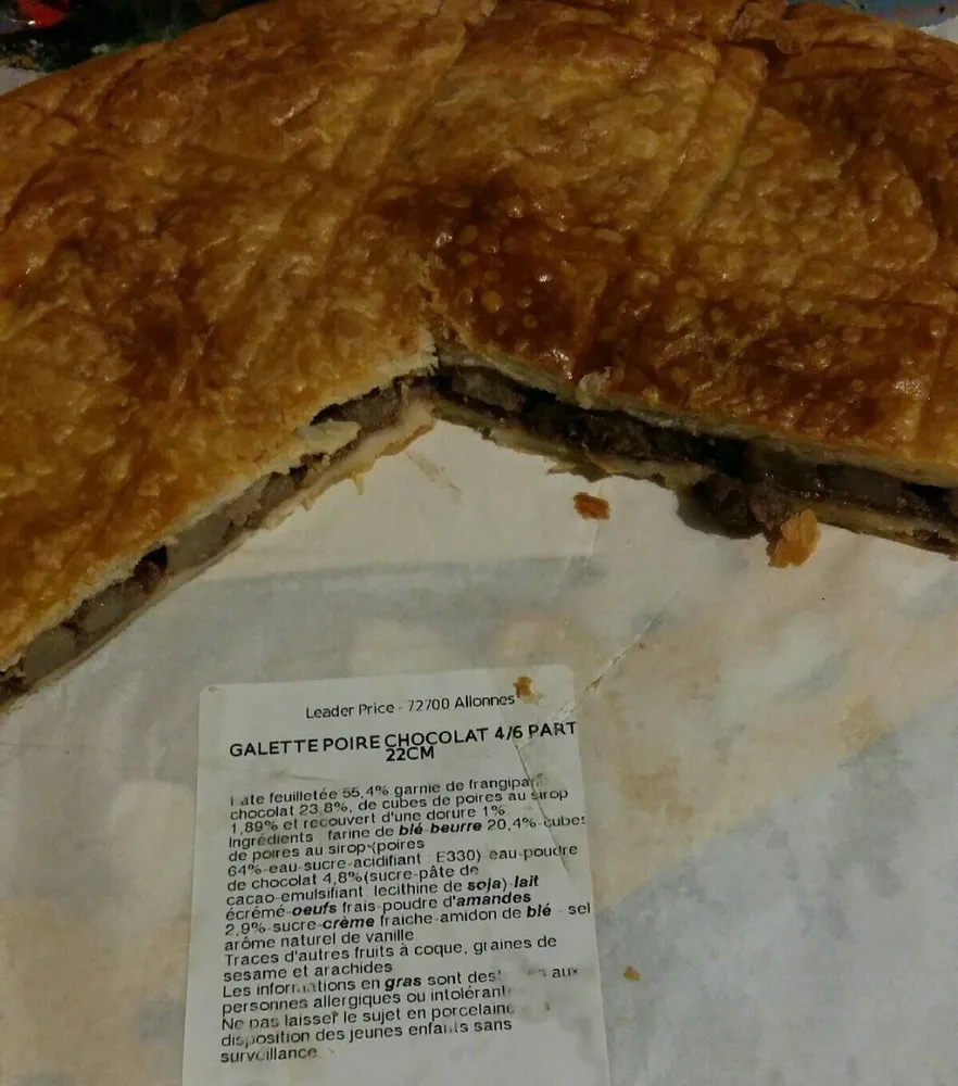 Galette poire chocolat