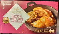 Cuisses de poulet jaune farcies aux morilles