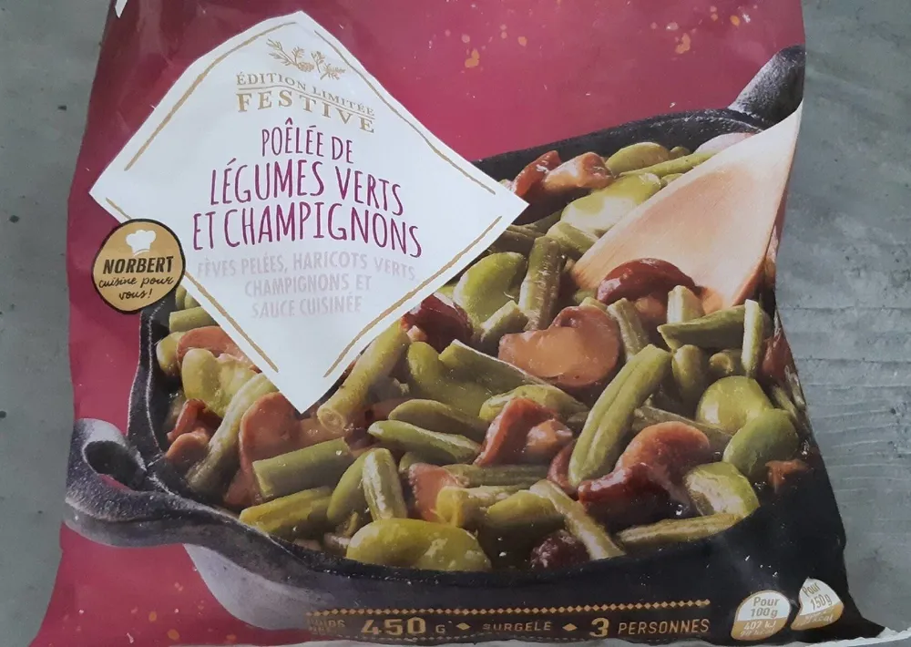 Poêlée de Légumes Verts et Champignons