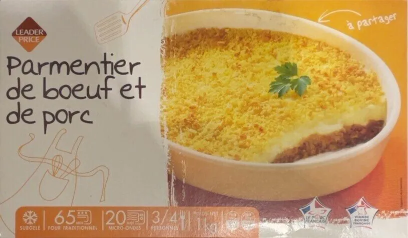 Parmentier de bœuf et de porc