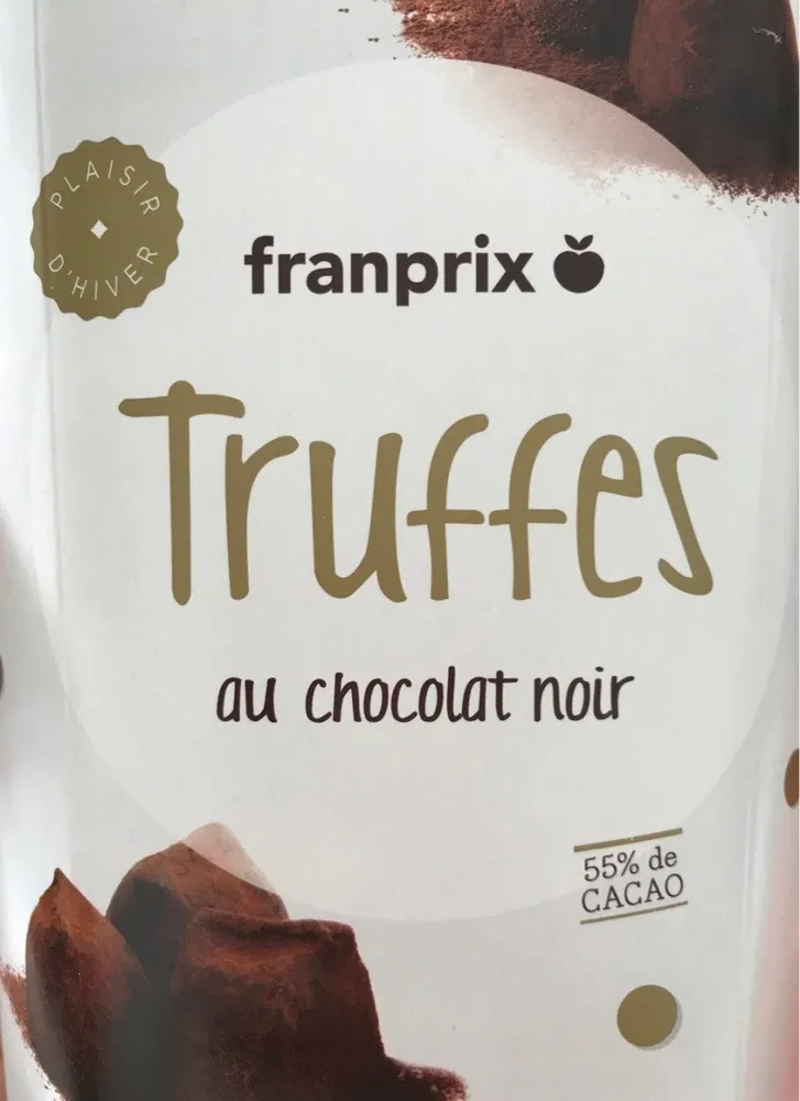 Truffes au chocolat noir