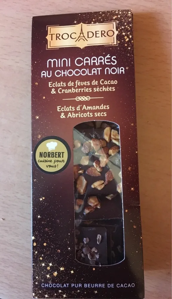 Mini carrés chocolat noir
