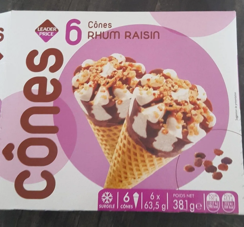 Cônes de glace