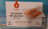 Les pavés de saumon Atlantique surgelé