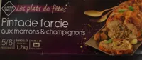 Pintade farcie au marrons et champignons