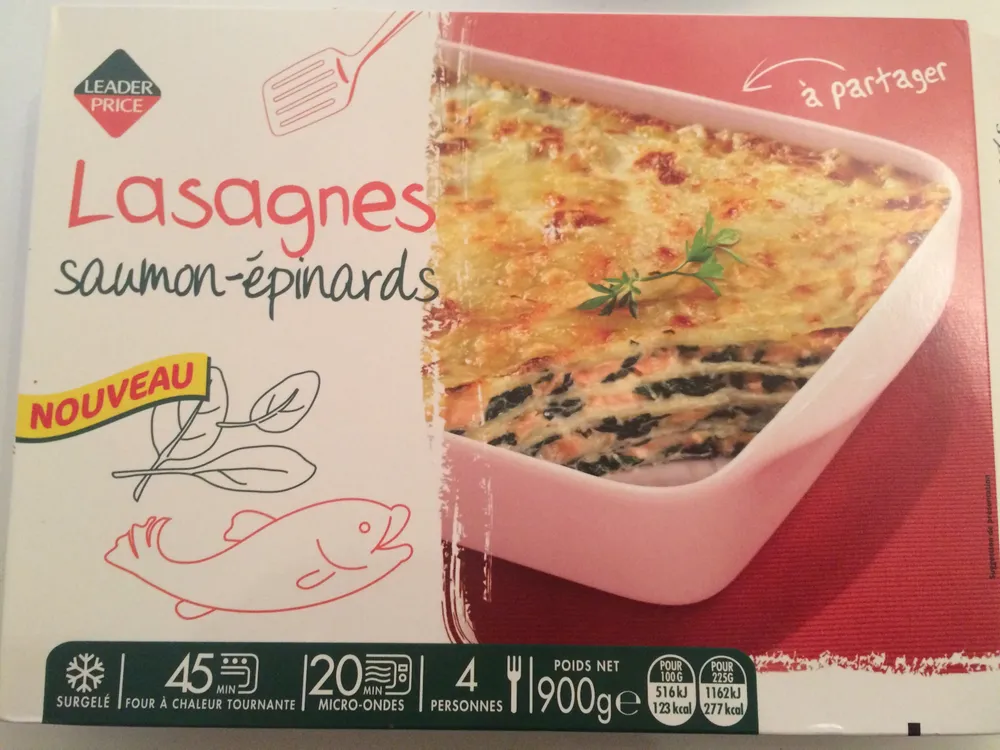 Lasagnes Saumon-Épinards