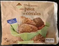 4 pains assortis aux pavot et céréales