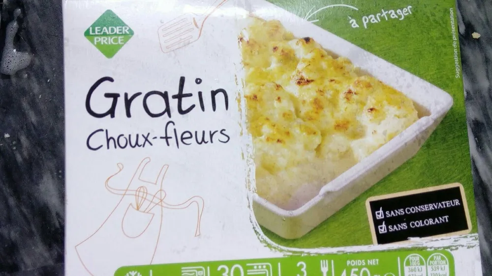 Gratin chou-fleur
