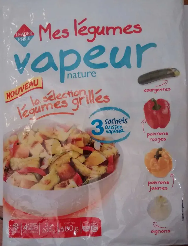 Mes Légumes vapeur nature