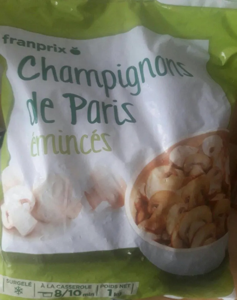Champignon de Paris émincés