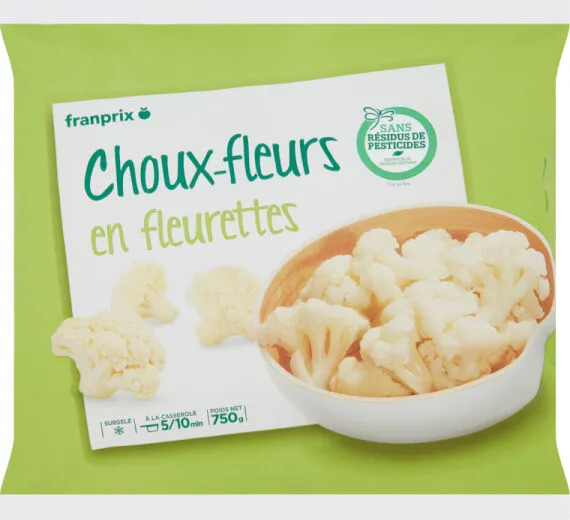 choux fleurs sans résidus de pesticides