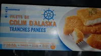 Filets de colin d'alaska tranchés panées