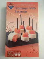 Brochettes fromages frais et saumon