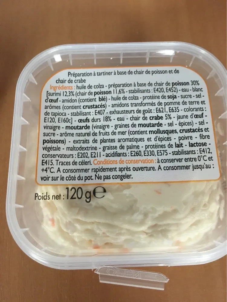 Tartinable de la Mer Surimi