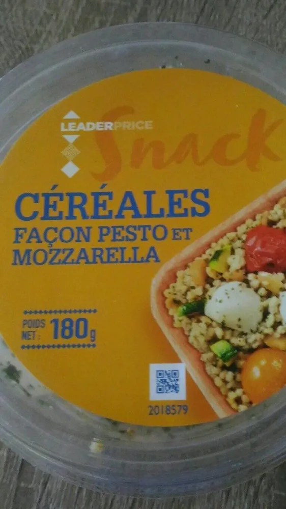 Snack Céréales façon Pesto et mozzarella