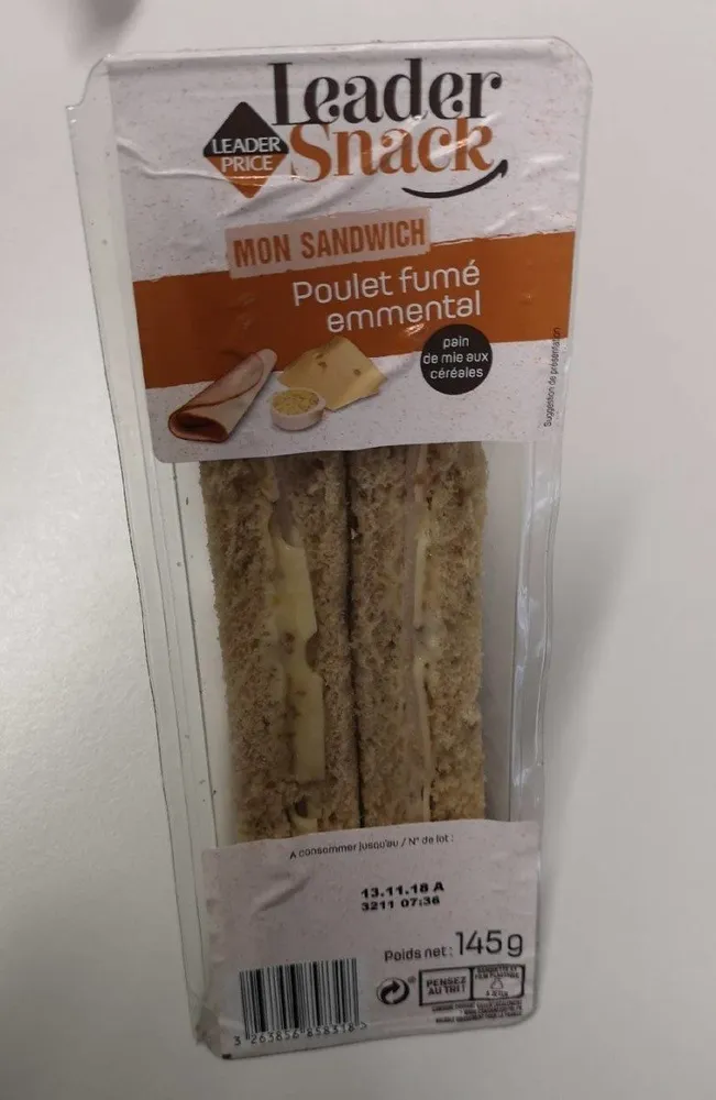 Sandwich poulet fumé Emmental