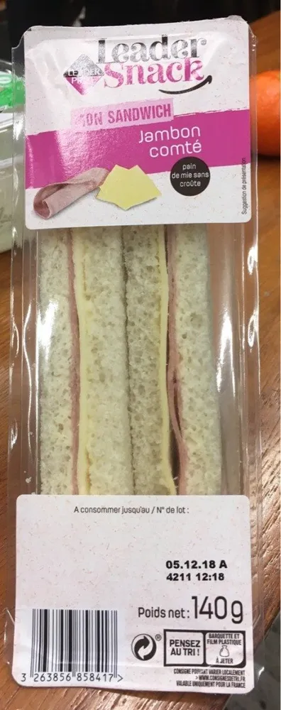 Sanswich jambon comté