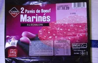 2 pavés de boeuf Marinés à l'échalote