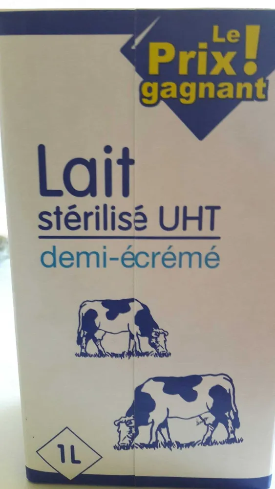 Lait stérilisé UHT demi écrémé