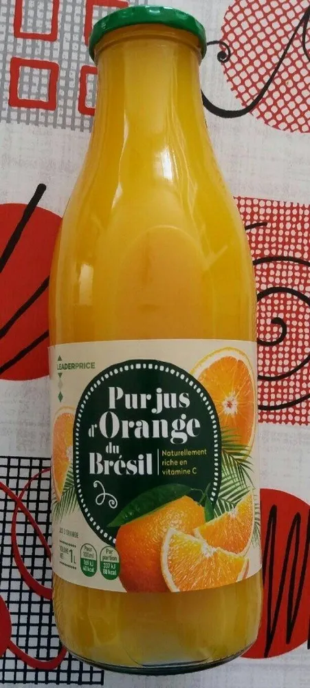 Pur jus d'orange du Brésil