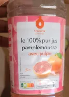 100% pur jus de pamplemousse avec pulpe