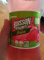 Boisson pétillante saveur fraise