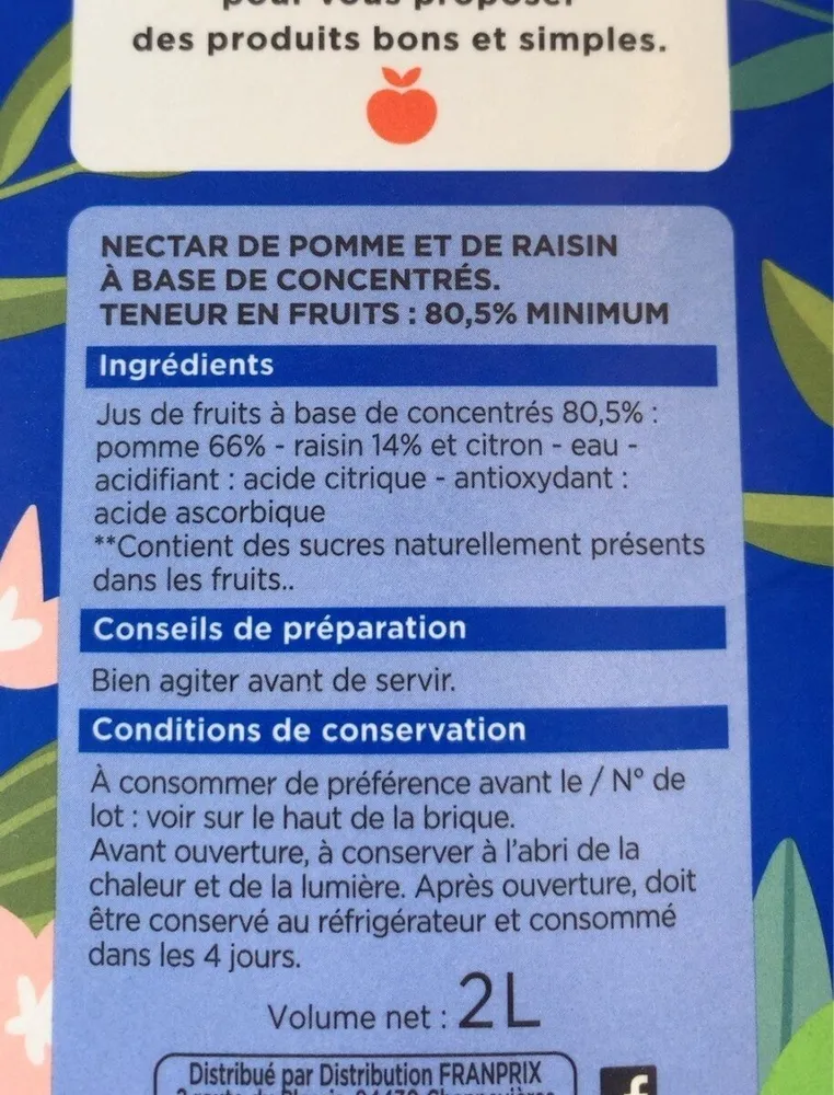 Nectar de pomme