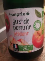 Jus de pomme pétillant