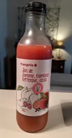 Jus de pomme framboise betterave cassis