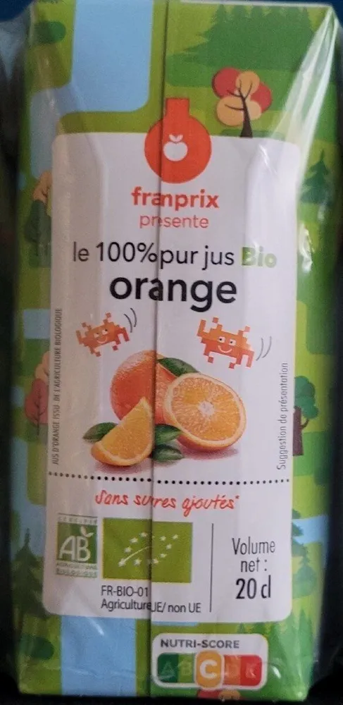 Pur jus d'orange bio