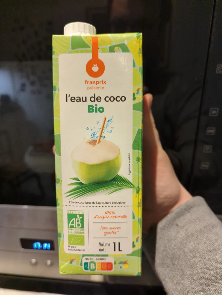 Eau de coco bio