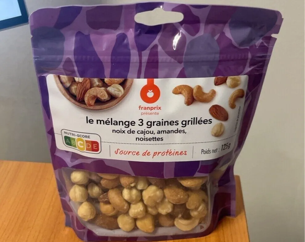 Mélange de fruits à coque grillés sans sel ajouté