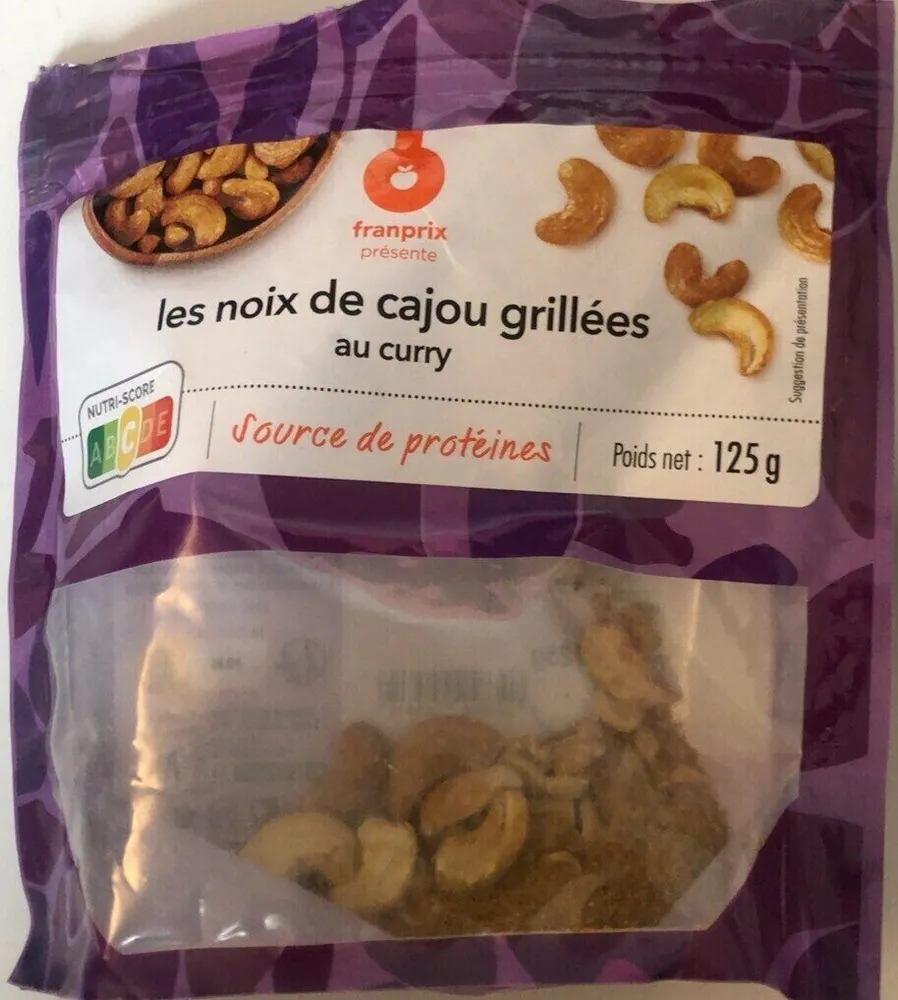 Les noix de cajou grillées au curry
