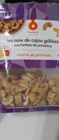 Noix de cajou grillées aux herbes de Provence